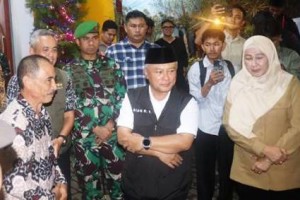 Bupati Kuningan saat monitoring perayaan natal 2025.